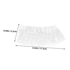 Baluue 100pcs Waterproof Ear Hair Dye Ear Shield for Shower Ear Caps for Shower Ear Cap Shower Ear Covers for Shower Waterproof Ear Cover Transparent Pe