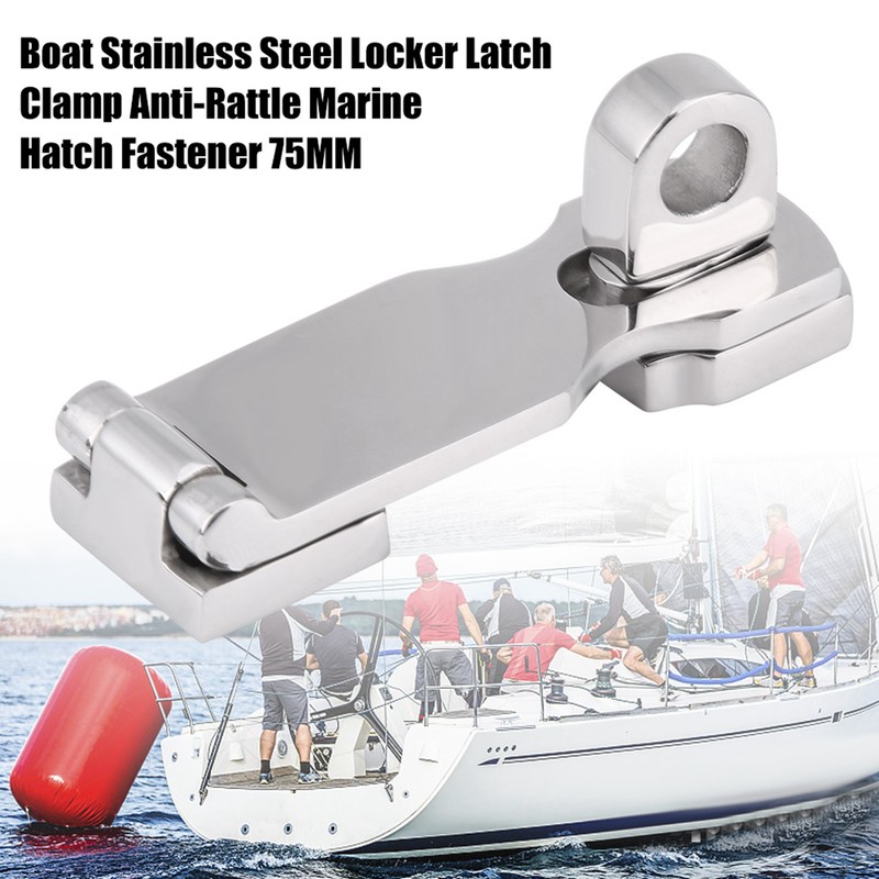Boat Stainless Steel Locker Latch Clamp Anti Rattle Marine Hatch