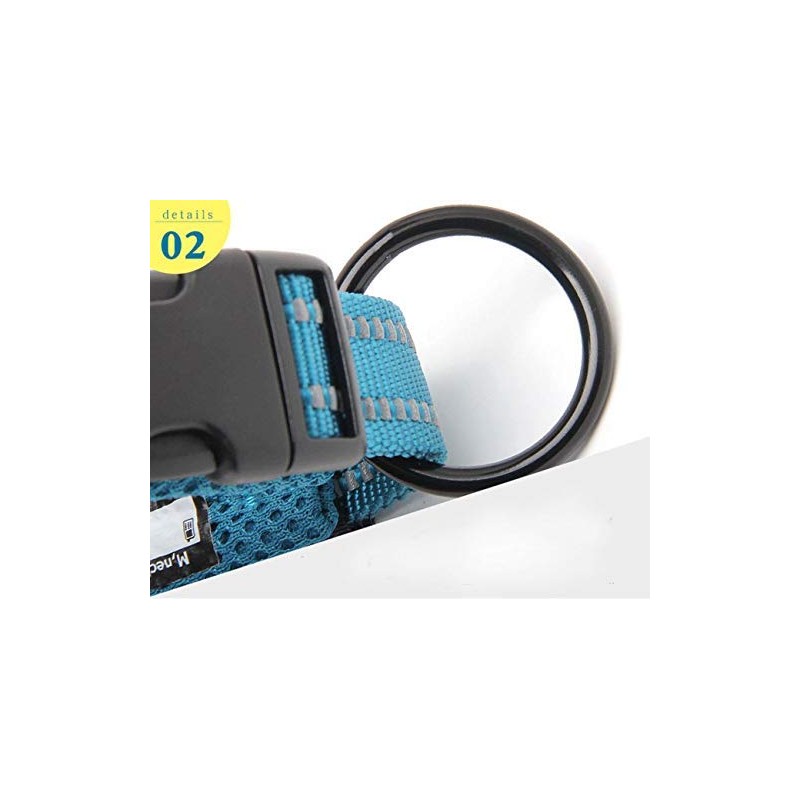 WINHYEPET True Love Dog Collar Reflective Sandwich lining Nylon Webbing
