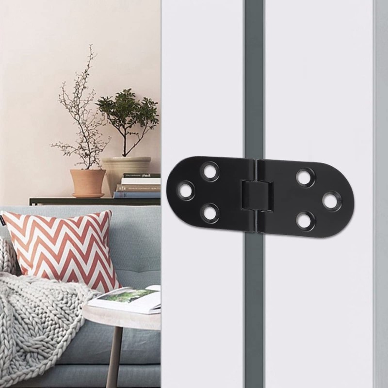 AUNMAS 4Pcs Flip Hinge, 80 * 30 * 2.2mm Zinc
