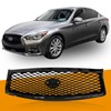 YLT AUTO Front Bumper Cover Upper Grille Replacement Shroud Front