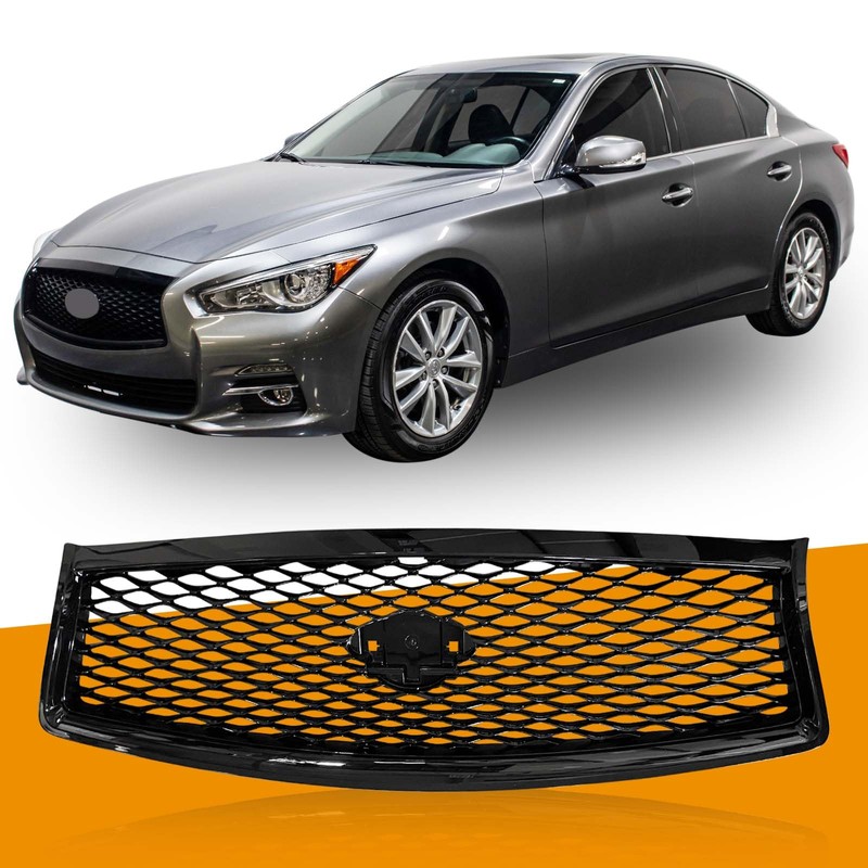 YLT AUTO Front Bumper Cover Upper Grille Replacement Shroud Front