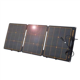 FlexSolar 120W Portable ETFE Solar Panels for Power Station Generators 20.9V Foldable Solar Cell Monocrystalline Chargers with Kickstand P68 Waterproof Power Outage Emergency for Camping Van RV