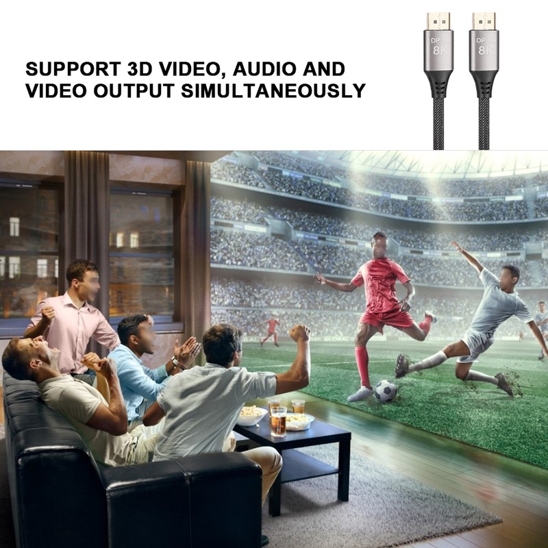 DP 1.4 Version Cable 8K 4K 32.4Gbps Bandwidth Data Cable