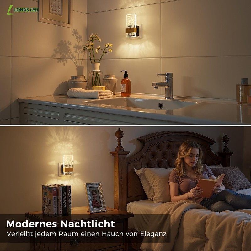 LOHAS-LED Night Light Socket with Twilight Sensor, Night Light Children,