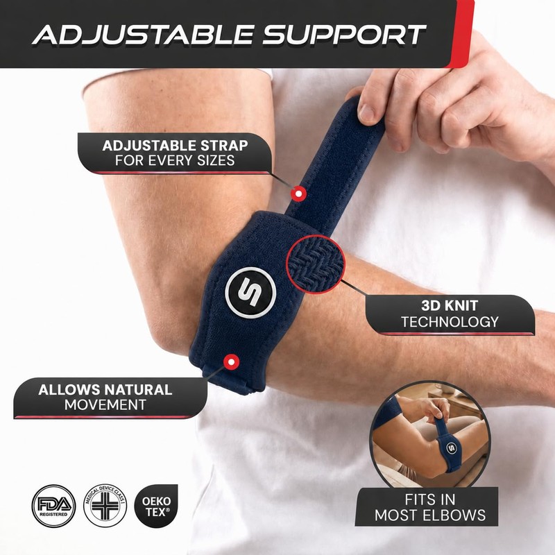 Sleeve Stars Tennis Elbow Brace for Men & Women, Elbow