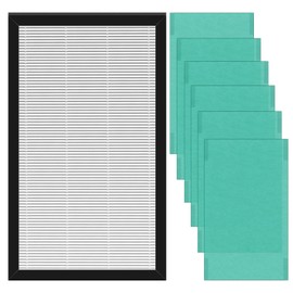 Replacement H13 True HEPA Filter Compatible with Fellowes AeraMax Pro AM2 Air Purifier (94161), 1 unit Heap (9544301) + 6 unit Pre-Filters (9608401)