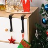 Guojanfon 4 Pack Christmas Stockings Holder Hanger, Metal Hooks for