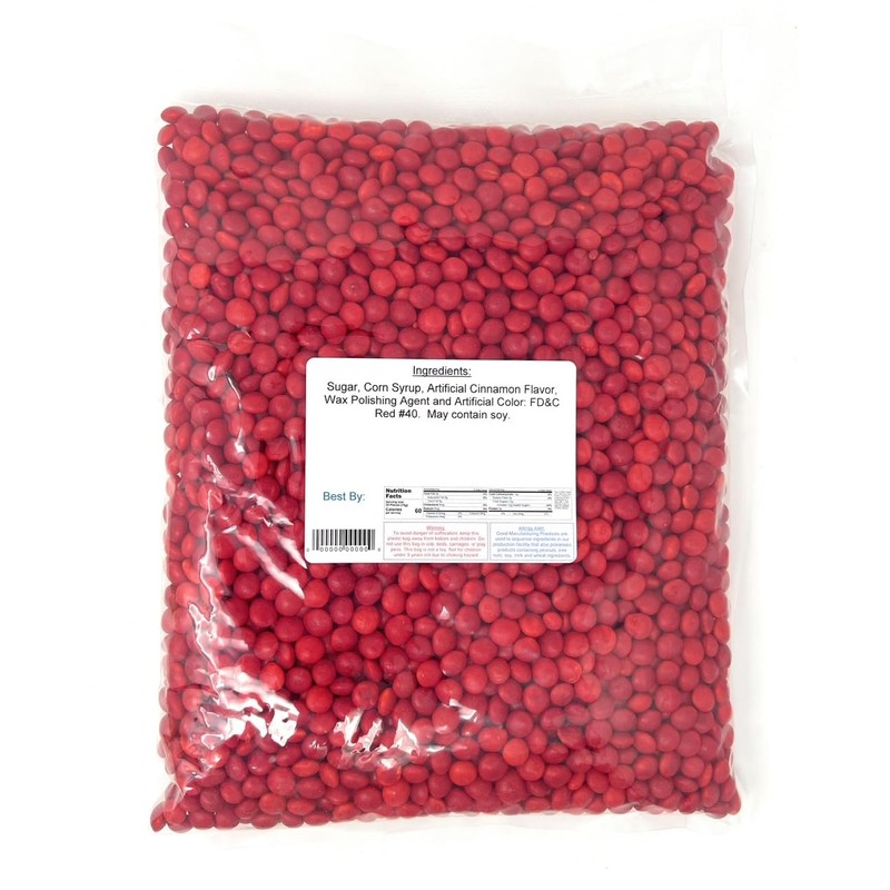 Cinnamon Imperials Candy, Red Hots, 4 POUND BULK, Valentines, Weddings