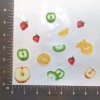 Fruit Apple Oranges Strawberry Iron on Fabric Appliques Pre-Cut