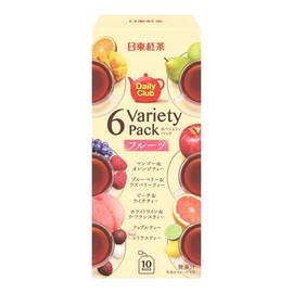 Nitto Tea Daily Club 6 Variety Packs, 10 Bags x 6 Packs