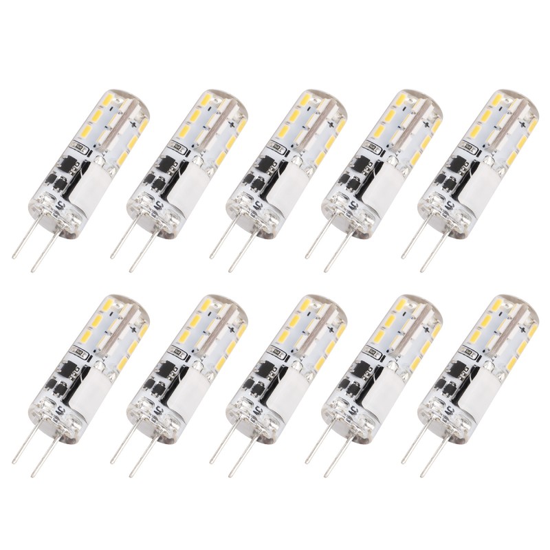 10Pcs G4 LED Bulbs 24LED 1.2W Bi Pin Light Source
