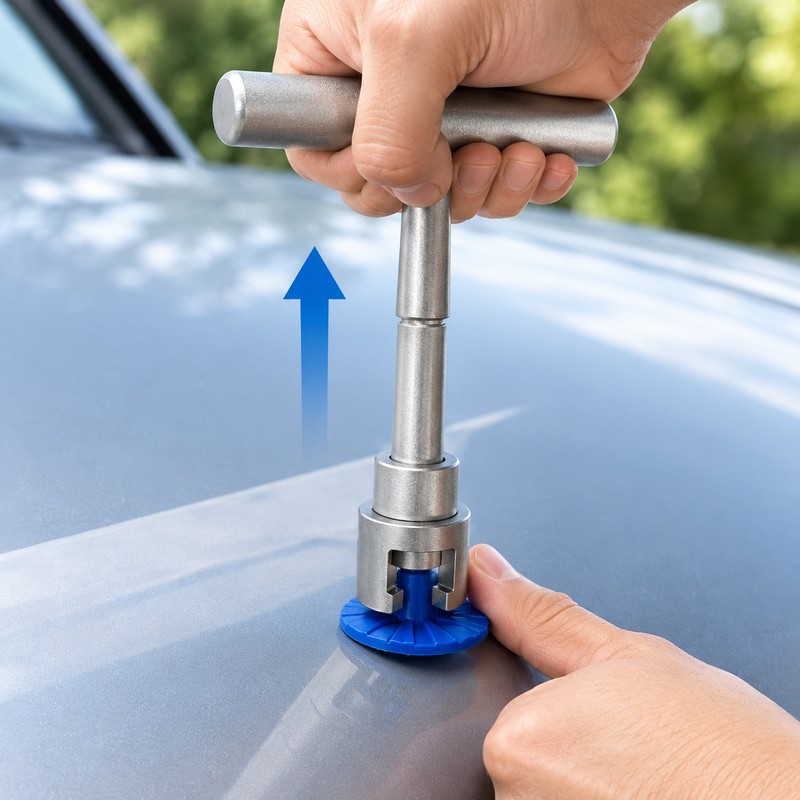 Car Dent Repair Puller Kit with T-Handle & 18 Glue