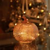 hvfun Rosegold Thanksgiving Decorative Artificial Pumpkins-Mercury Glass Light up Pumpkin