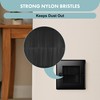 Evoges Black Brush 1 Gang Wall Outlet Entry Plate (1)