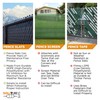 SoliTube Slat Made in America Privacy Inserts for Chain-Link Fence,