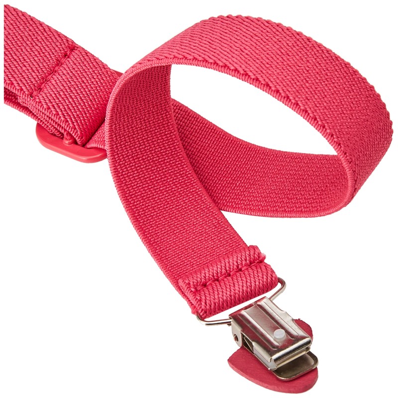 Playshoes Girl's Belt Elastic Heart Clip Plain, pink heart