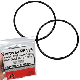 Captain O-Ring Reemplazo P6119 O-Ring para Bestway Flowclear Tapa de filtro de bomba (2 unidades) [Ver detalles para modelos de filtro compatibles]
