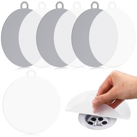 Yinkin Yinkin 6 Pcs Shower Drain Cover Floor Drain Cover to Keep Bugs Out Silicone Tub Stopper Sewer Anti-Odor Mat Deodorizing Plugs for Bathroom Kitchen Laundry(5.79 Inch OD,Round,White, Grey)