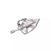high.archery 3 Broadheads Steel Arrowheads Replaceable Silver Archery Outdoor Target
