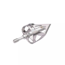 high.archery 3 Broadheads Steel Arrowheads Replaceable Silver Archery Outdoor Target Hunting