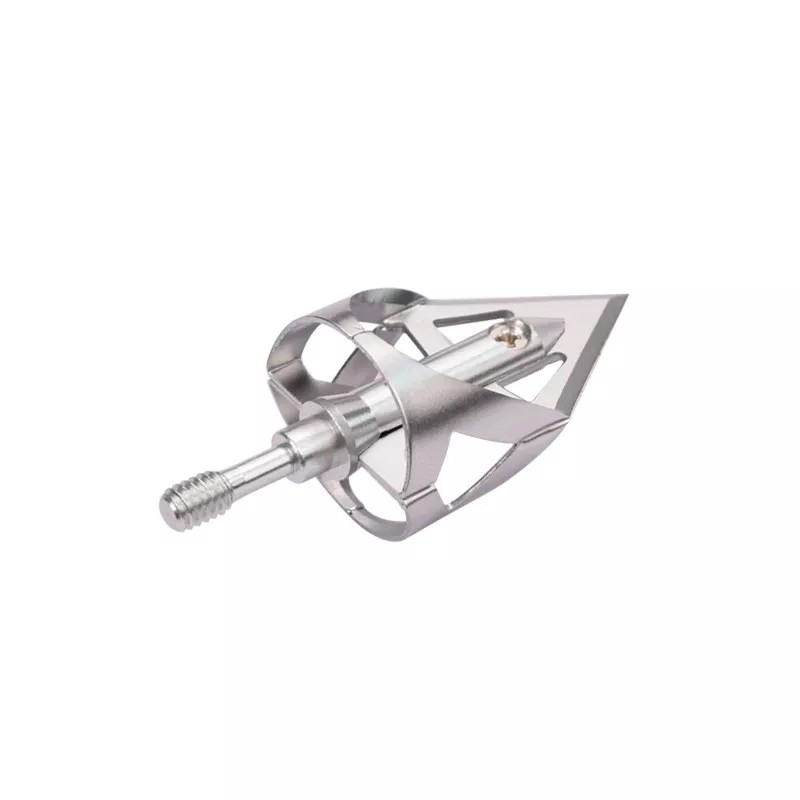 high.archery 3 Broadheads Steel Arrowheads Replaceable Silver Archery Outdoor Target