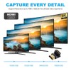 cablecc HDMI Male to HDMI 2.1 Female Vertical Down Angled