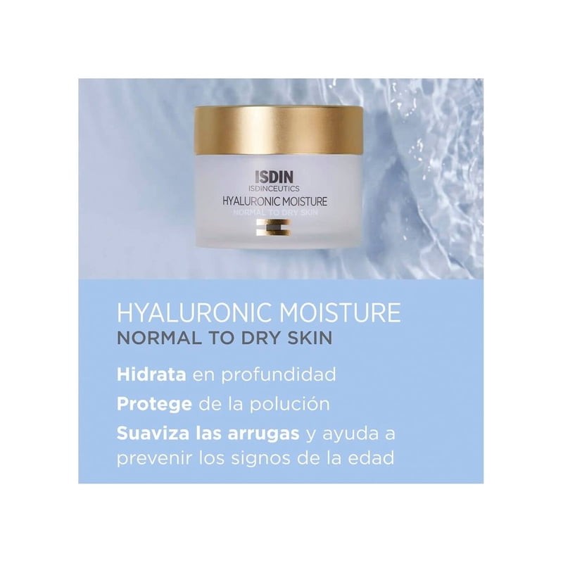 Crema facial Isdin con ácido hialurónico piel normal a seca