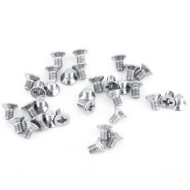 M3 Flat Head Countersunk Screw Fixing Full Thread Stainless Steel SS304 Machine Screws (M3 x 4) Pack of 100