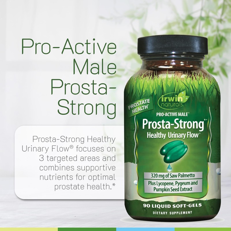 Irwin Naturals Prosta-Strong - Prostate Health Support with Saw Palmetto,