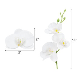LARDUX 24 PCS Artificial Flowers for Floating Candles Wedding Centerpiece Mini Orchid Flower Filler Vase Fillers for Wedding Dinning Table Party Home Restaurant Decoration