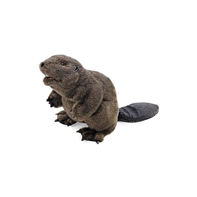 Folkmanis Beaver Hand Puppet Brown, 8"