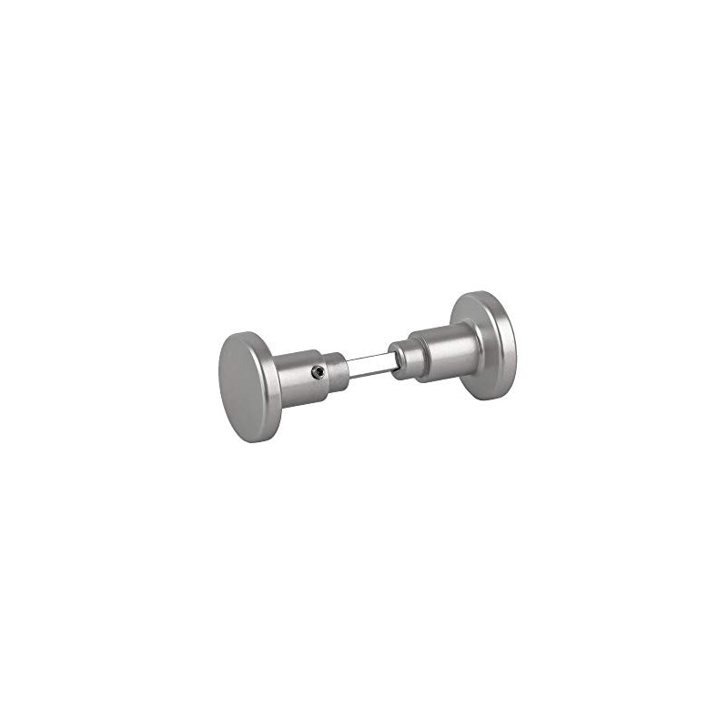 BigDean Aluminium Door Handle Room Door Knob Silver Coloured