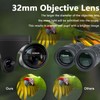12x32 Camera Binoculars, 2.4" Screen 12x Optical 8x Digital Zoom