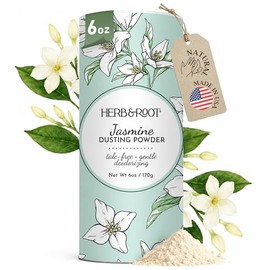 Herb  Root Polvos de Jazmín Sin Talco Con Arrurruz Y Avena Calmantes, Desodorantes Y Refrescantes para Pies Y Calzado.                                