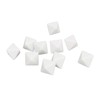 20 Pcs 8 Sided Dice Set Plastic White 2.8x2.8x2.8cm Pen