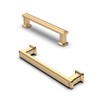 FURNIWARE Pack of 10 Drawer Pulls Champagne Bronze 96mm(3.75 Inch)