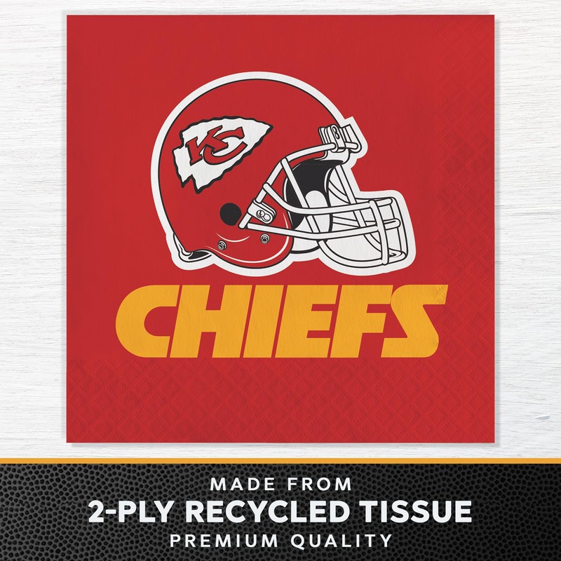 Trendware Kansas City Chiefs Paper Plate and Napkin Party Kit,