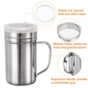 sourcing map 2pcs Salt Dredge Shakers 14 Ounce Stainless Steel
