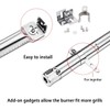 Criditpid Adjustable Stainless Steel Pipe Burner Tube Replacement for Perfect