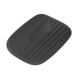 Partuto Fuel Tank Door Cap for Ford Explorer 2020-2025 Fuel Filler Flap Cover Adhesive Type Carbon Fiber Black ABS