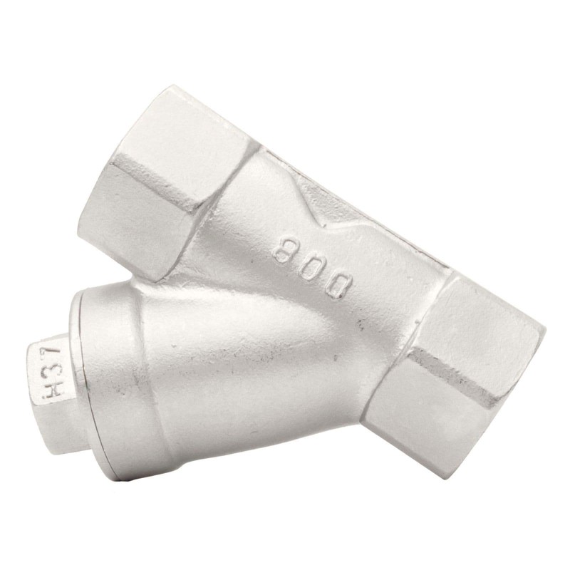 DuraChoice 1/4" Stainless Steel Y-Strainer - 800WOG, FxF NPT 100mc