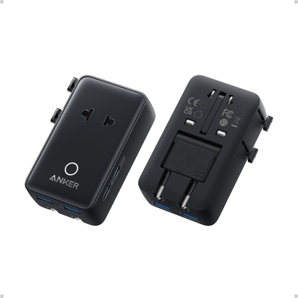 Anker Nano Travel Adapter, 5-Port Power Adapter with 1 AC,