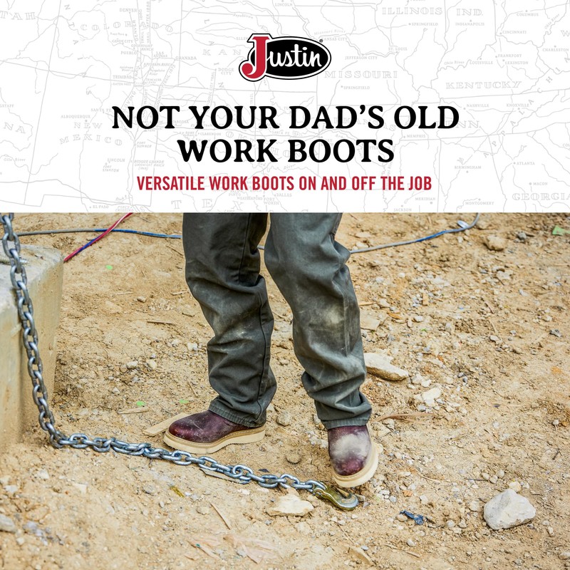 Justin Men's Axe 10" Wedge Round Toe Work Boot, Light