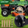 CheeMuii Mower Deck Gauge Wheels with Deck Brackets Kit 4