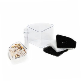 Hohopeti Nano Fish Tank Aquarium Filter Corner Filter Ceramic Rings Biochemical Filtration for Fish