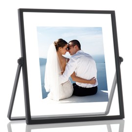 Lawrence FRAMES 4 x 4-inch Metal Picture Frame, Black