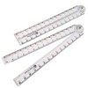 2 PCS Folding Ruler, 30cm Foldable Ruler Clear Ruler 15