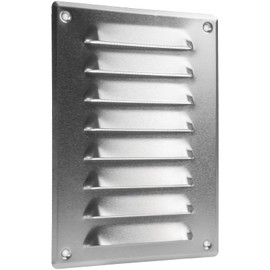 Vent Systems 6" x 8" Inch (Overall Dimensions) Aluminum Rectangular Air Vent Cover - Metal Air Return Grill with Built-in Protection Mesh Screen - HVAC Vent Duct Cover for Home Improvement