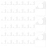 Hang Tabs 300PCS Clear Self Adhesive Folding Hang Tabs with
